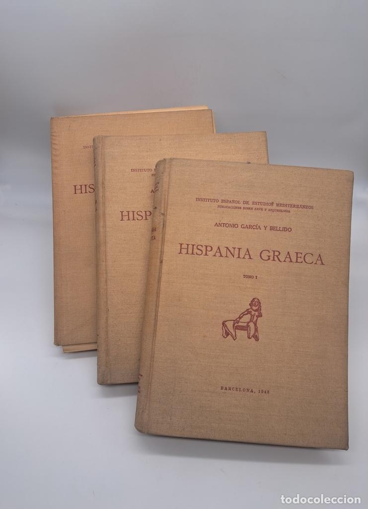 B&uuml;cher: GARC&Iacute;A Y BELLIDO, Antonio. - Hispania Graeca. 3 tomos.
