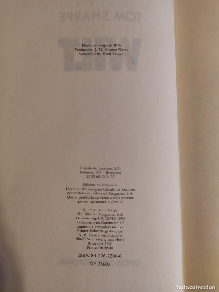 Libros: Wilt - Tom Sharpe - Tapa dura - Foto 3