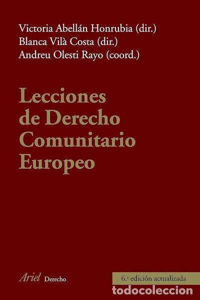 Libros: Lecciones de derecho comunitario europeo- 9788434415836