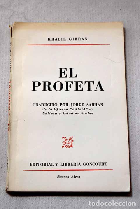 Libros: El profeta: Gibran, Gibran Jalil.- Gibran, Gibran Jalil