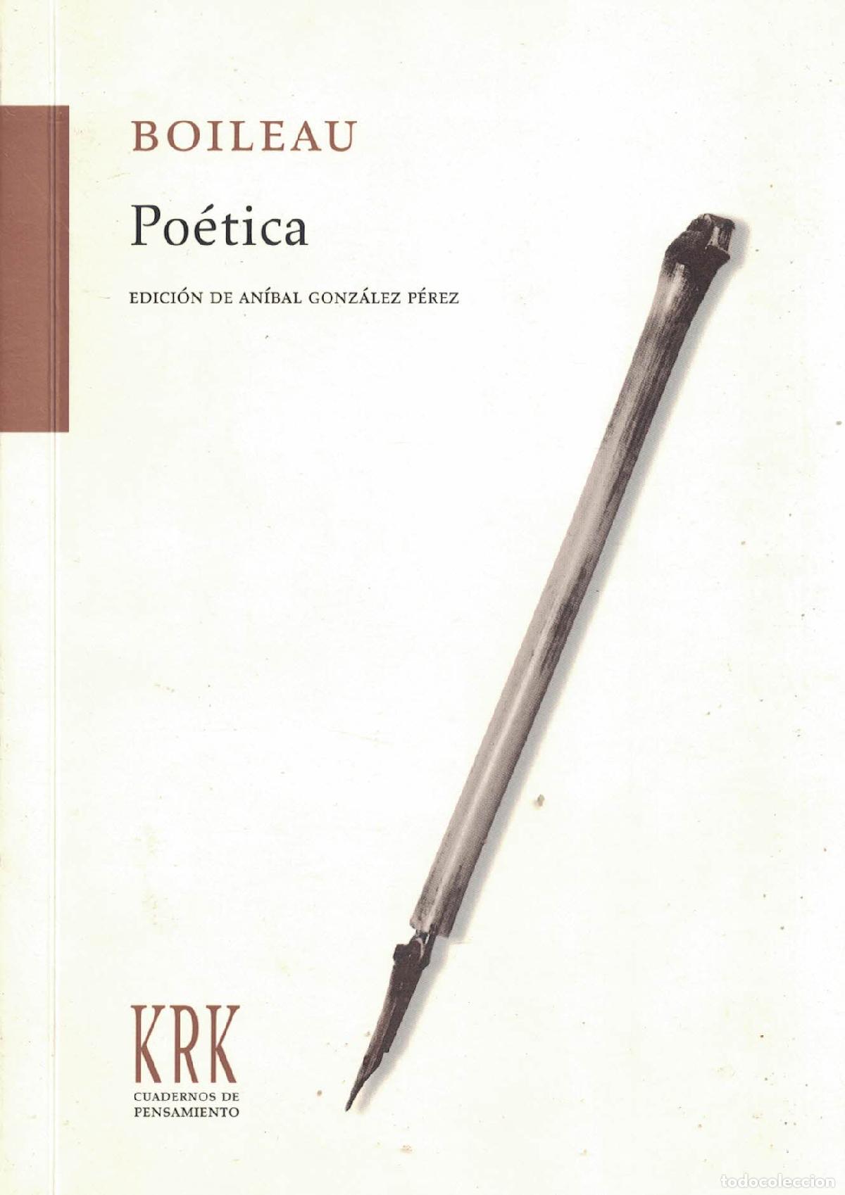 books: Po&eacute;tica - Nicolas Boileau-Despr&eacute;aux