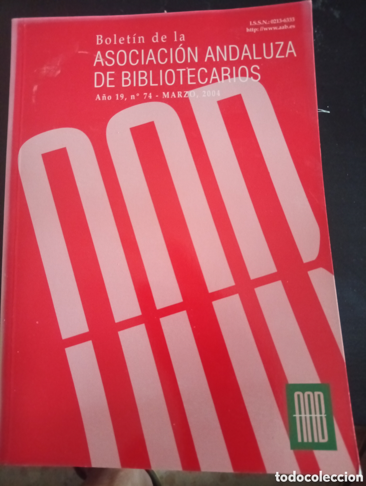 Libros: Bolet&iacute;n de la Asociaci&oacute;n Andaluza de Bibliotecarios -A&ntilde;o 19-