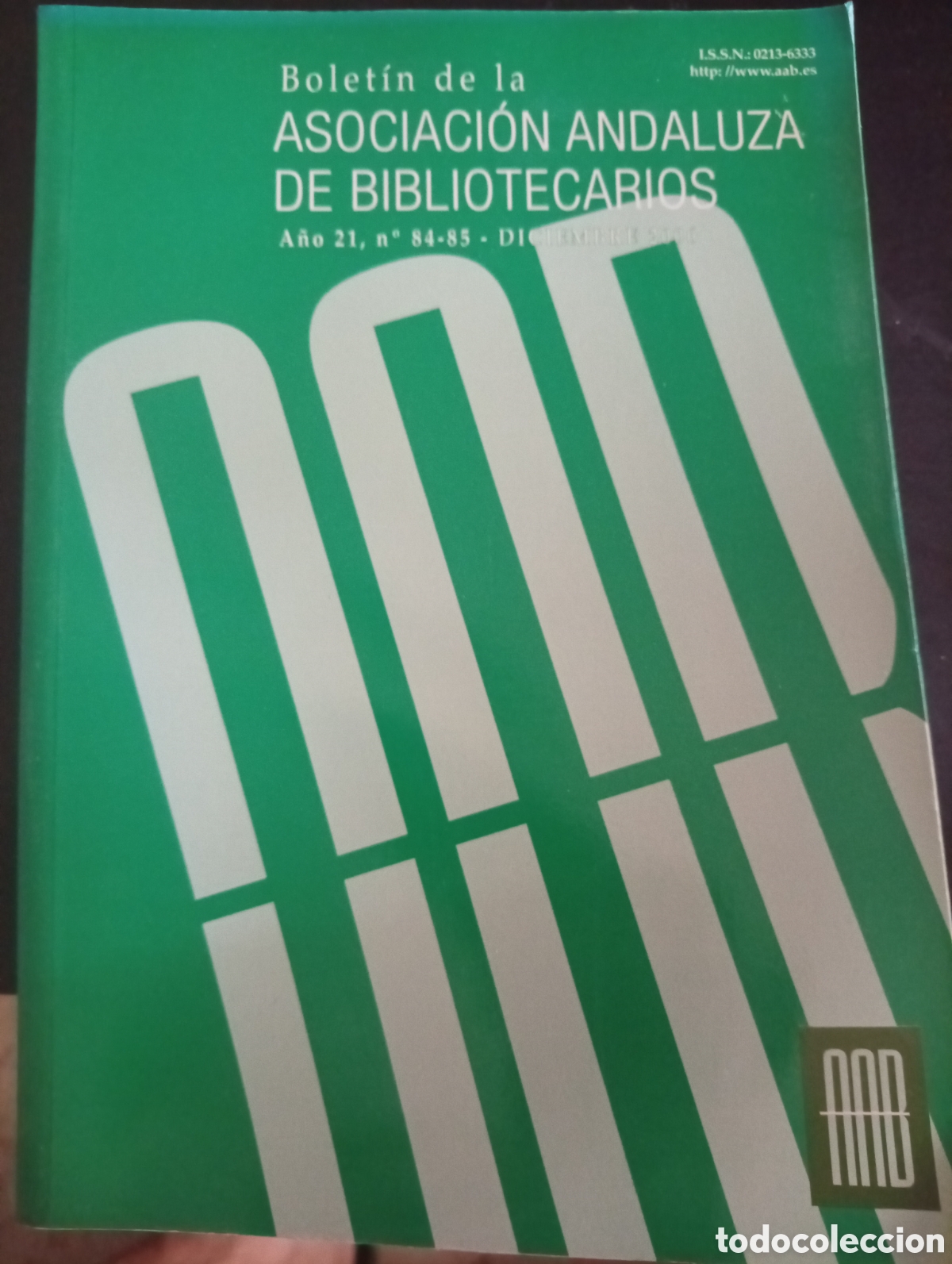 Libros: Bolet&iacute;n de la Asociaci&oacute;n Andaluza de Bibliotecarios -a&ntilde;o 21-