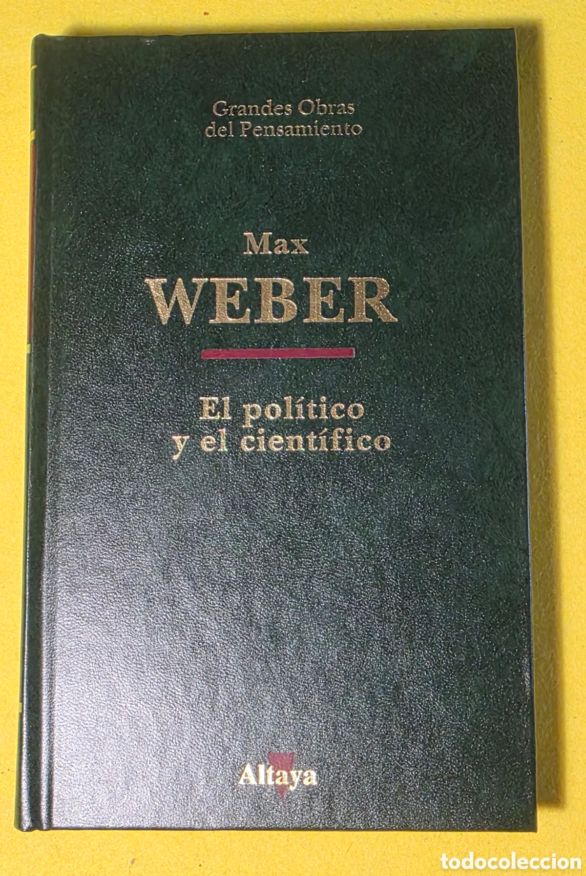 Libros: El pol&iacute;tico y el cient&iacute;fico. Max Weber