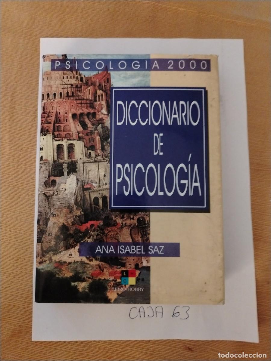 Libros: Libro diccionario de psicolog&iacute;a, Ana Isabel saz