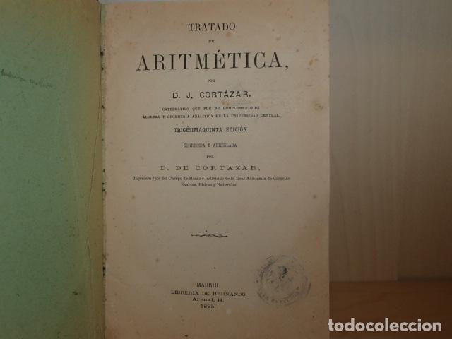 Libros: TRATADO DE ARITM&Eacute;TICA - Cort&aacute;zar, D. J.