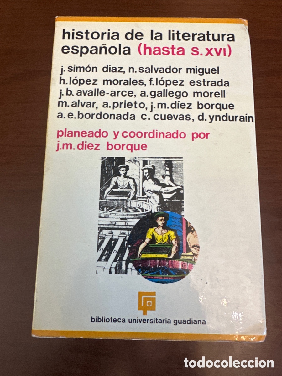 Libros: Historia de la literatura espa&ntilde;ola Hasta el siglo XVI. - Jose Mar&iacute;a D&iacute;ez Borque.