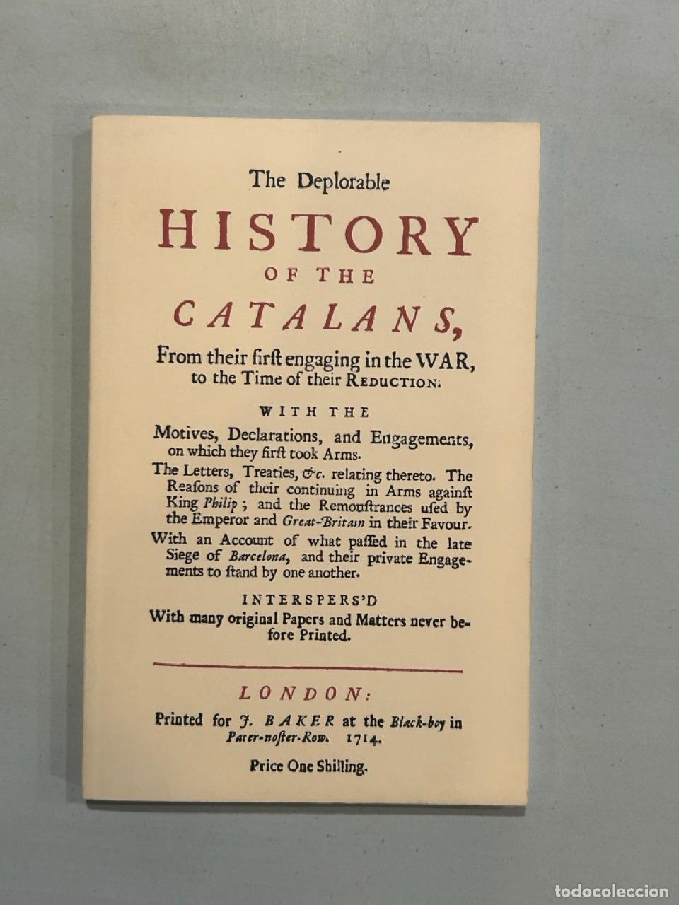 Livros em segunda m&atilde;o: The Deplorable History of the Catalans