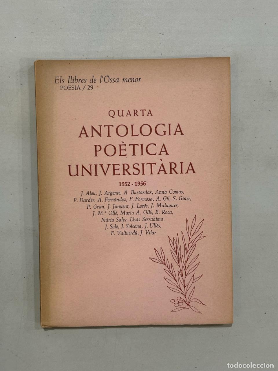 Libros: Quarta antologia po&egrave;tica universit&agrave;ria