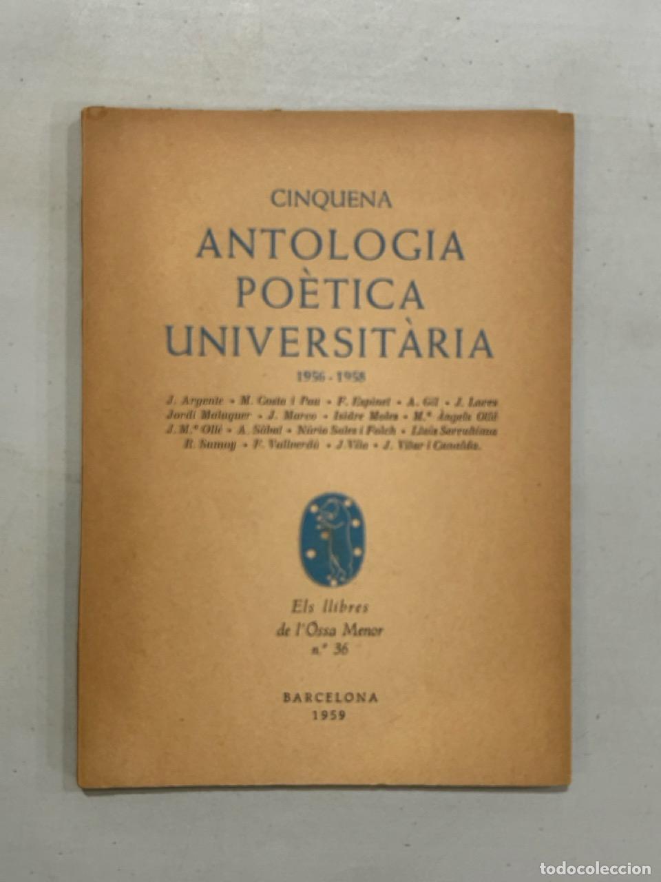 Livros em segunda m&atilde;o: Cinquena antologia po&egrave;tica universit&agrave;ria 1956-1958