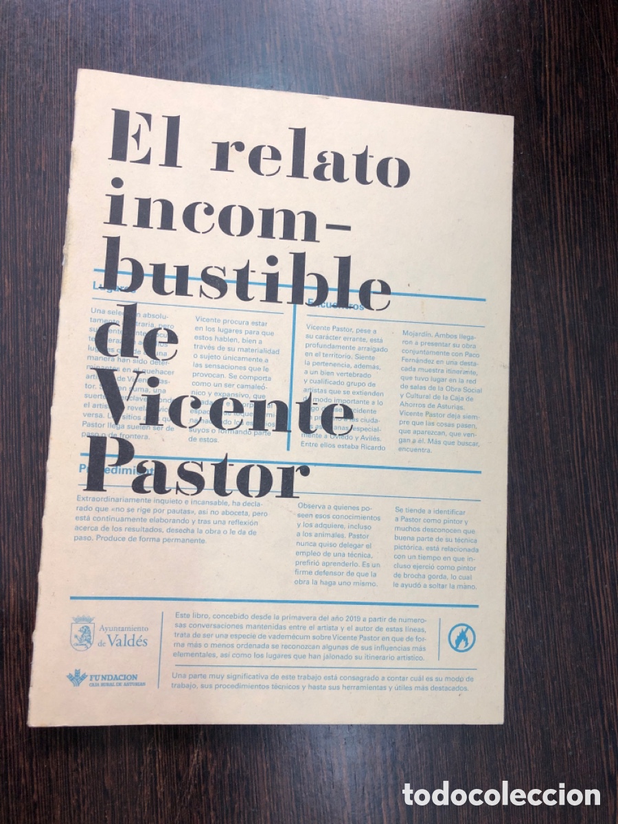 B&uuml;cher: EL RELATO INCOMBUSTIBLE DE VICENTE PASTOR JUAN CARLOS APARICIO VEGA AYUNTAMIENTO DE VALDES