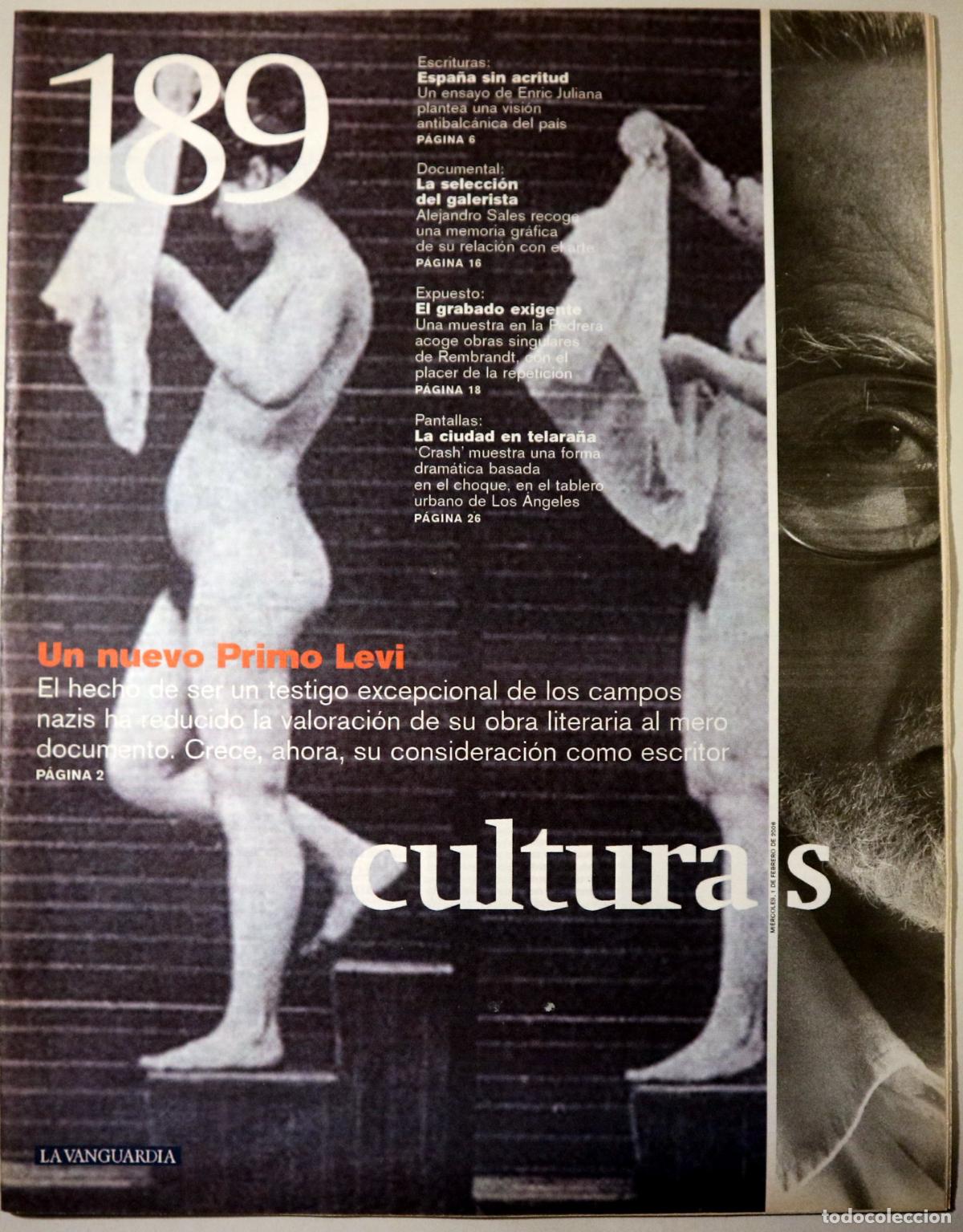 books: (Levi, Primo - Rembrandt etc.) - CULTURAS N&ordm; 189: Un nuevo Primo Levi - Barcelona 2006 - Ilustrado
