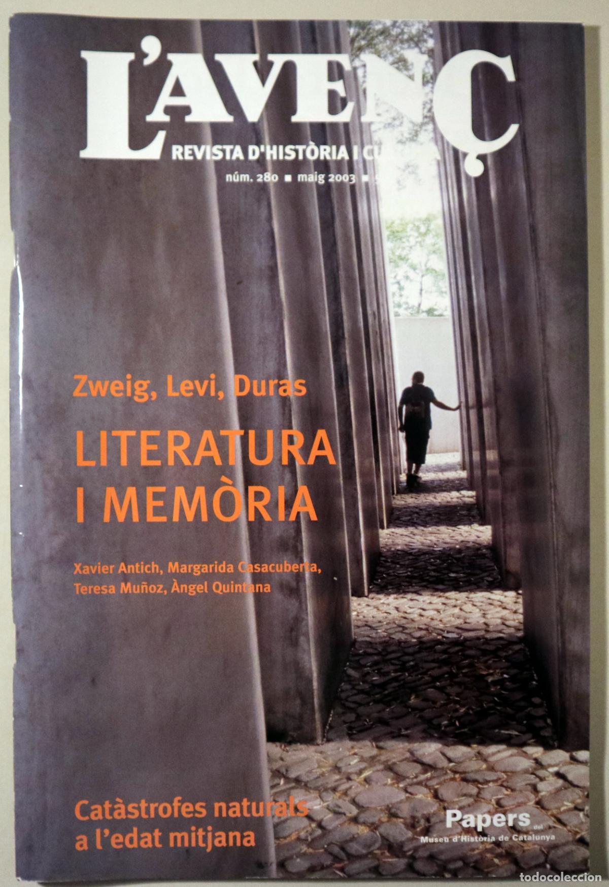 B&uuml;cher: (Zweig - Levi - Duras) - L'AVEN&Ccedil; N&ordm; 280: Literatura i mem&ograve;ria - Barcelona 2003 - Il&middot;lustrada