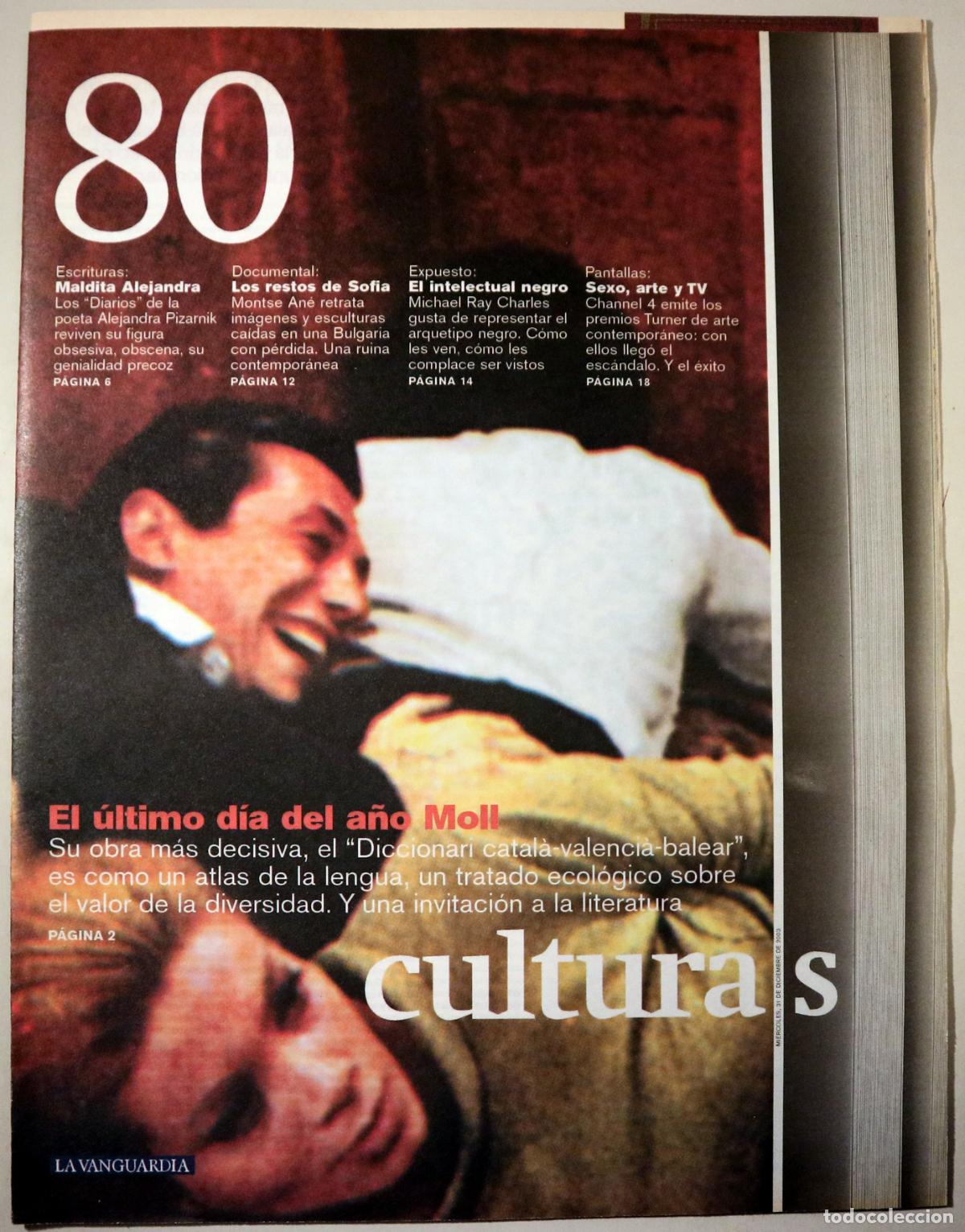 books: (Moll, Francesc de B. - Alcover etc.) - CULTURAS N&ordm; 80: El &uacute;ltimo d&iacute;a del a&ntilde;o Moll - Barcelona 2003