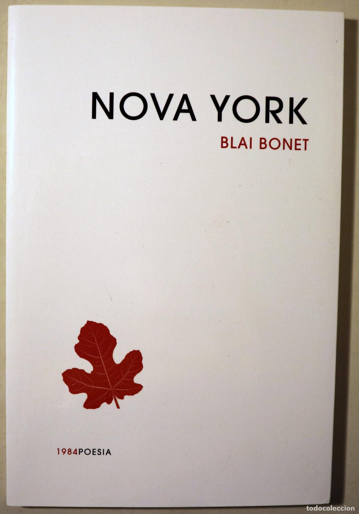 Libros: BONET, Blai - NOVA YORK - Barcelona 2026