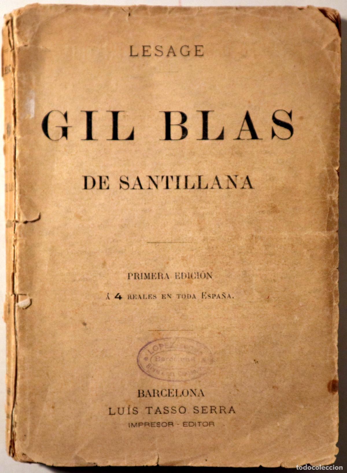 B&uuml;cher: LESAGE - HISTORIA DE GIL BLAS DE SANTILLANA - Barcelona s/f