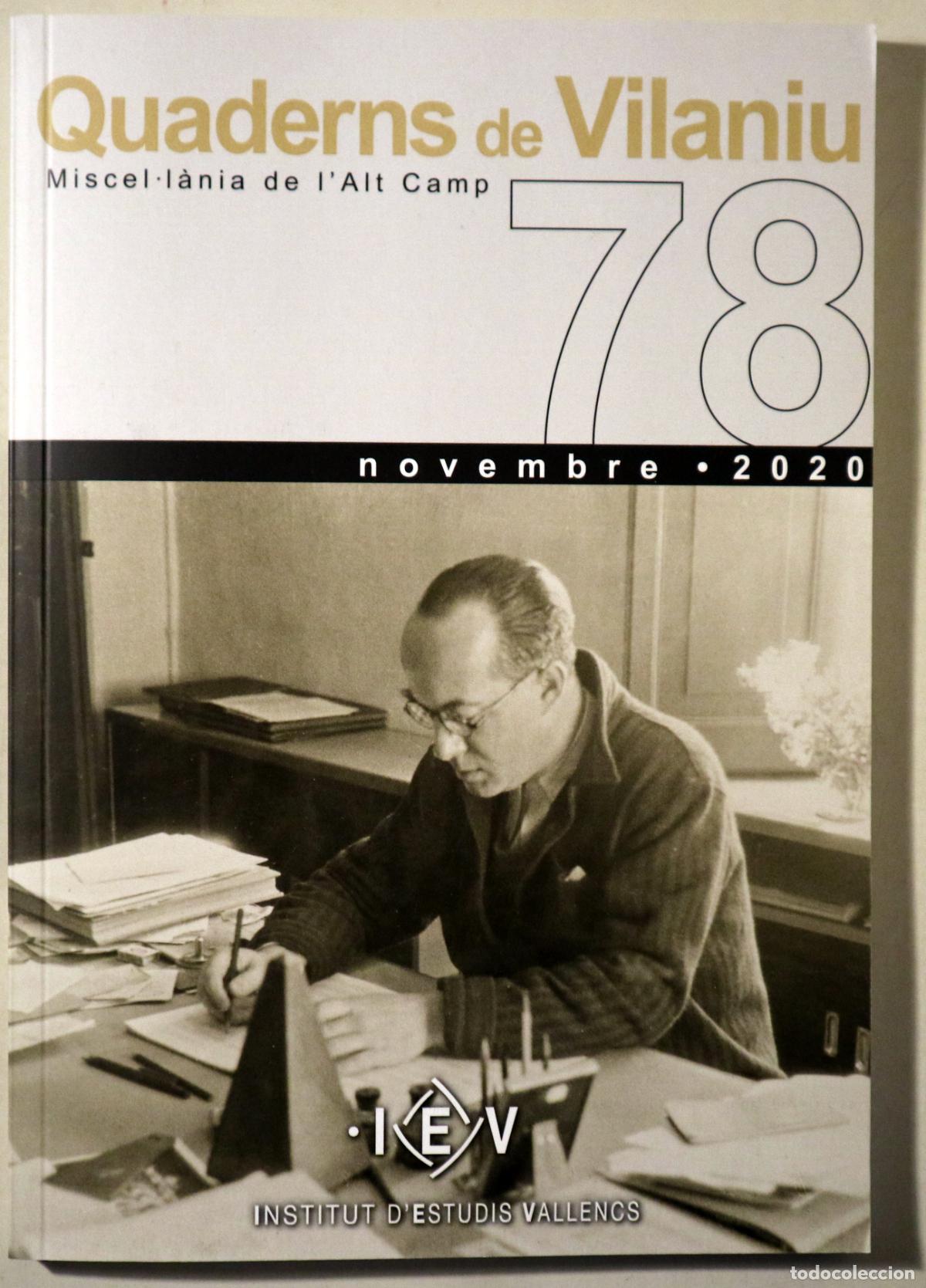 Livros em segunda m&atilde;o: QUADERNS DE VILANIU. Miscel&middot;l&agrave;nia de l'Alt Camp. N&ordm; 78 - Valls 2020 - Il&middot;lustrat
