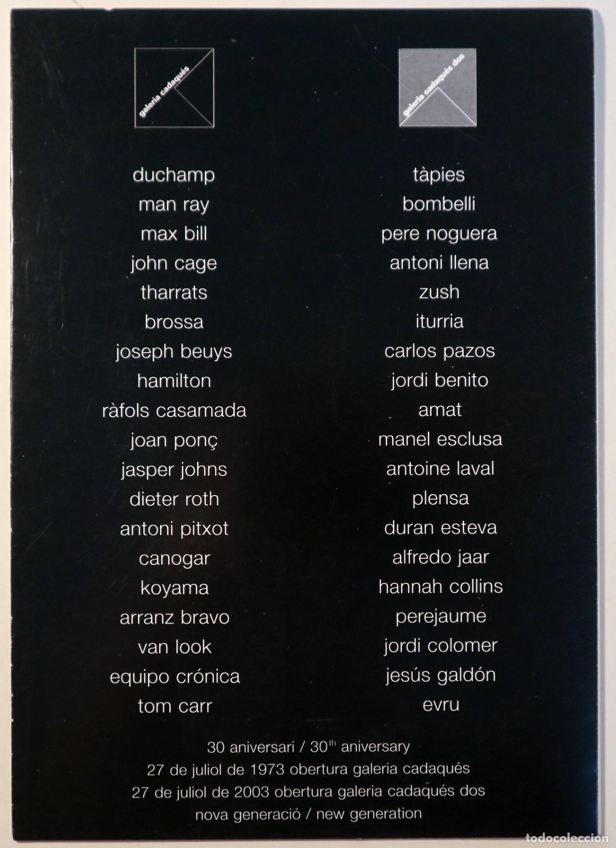 Livros em segunda m&atilde;o: GALERIA CADAQU&Eacute;S. 30 Aniversari - Cadaqu&eacute;s 2003 - Il&middot;lustrat