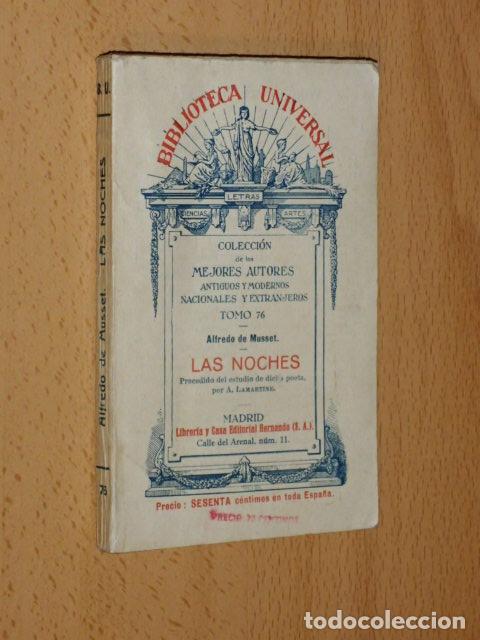 Libri di seconda mano: LAS NOCHES - Precedido del estudio de dicho poeta, por A. Lamartine - Musset, Alfredo de