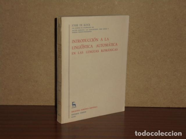 Libri di seconda mano: INTRODUCCI&Oacute;N A LA LING&Uuml;&Iacute;STICA AUTOM&Aacute;TICA EN LAS LENGUAS ROM&Aacute;NICAS - Kock, Josse de