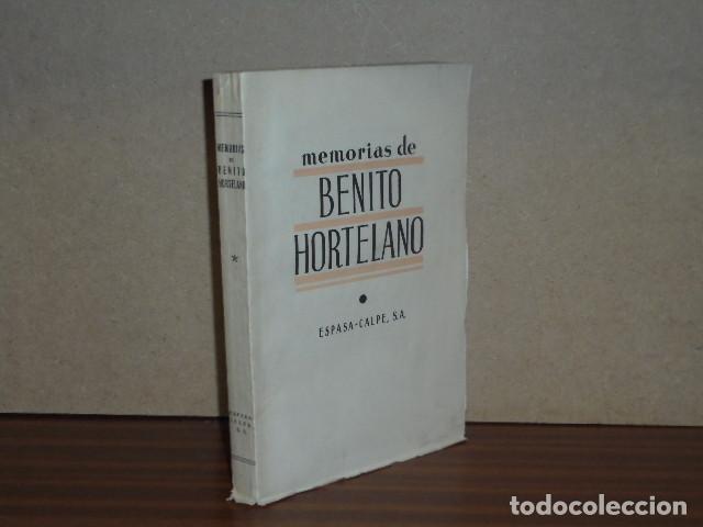 Libri di seconda mano: MEMORIAS DE BENITO HORTELANO - Hortelano, Benito