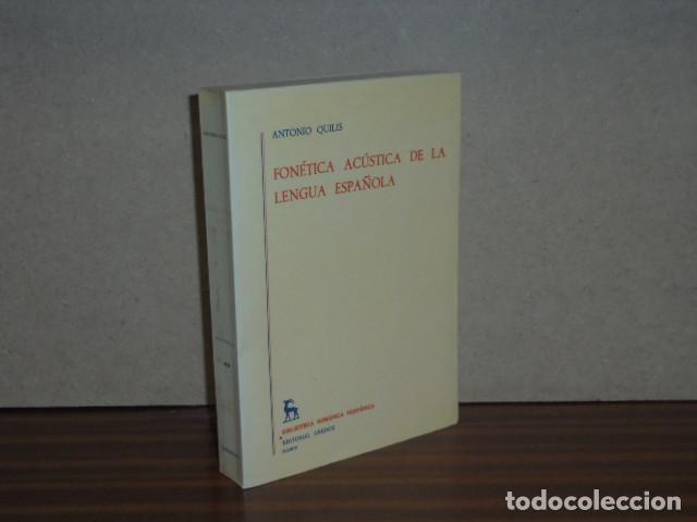 Libri di seconda mano: FON&Eacute;TICA AC&Uacute;STICA DE LA LENGUA ESPA&Ntilde;OLA - Quilis, Antonio