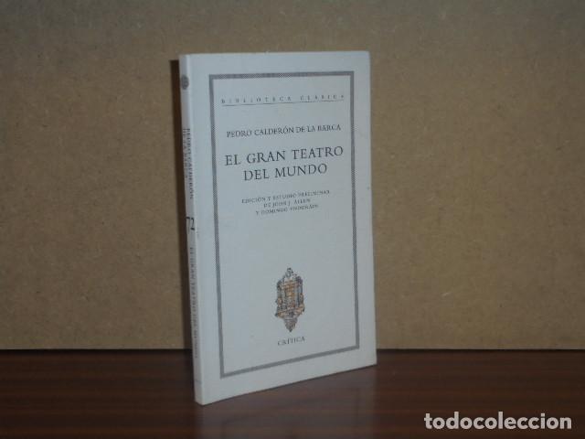 Libros: EL GRAN TEATRO DEL MUNDO - Calder&oacute;n de la Barca, Pedro