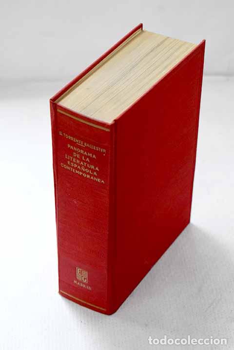 Libros: Panorama de la literatura espa&ntilde;ola contempor&aacute;nea.- Torrente Ballester, Gonzalo