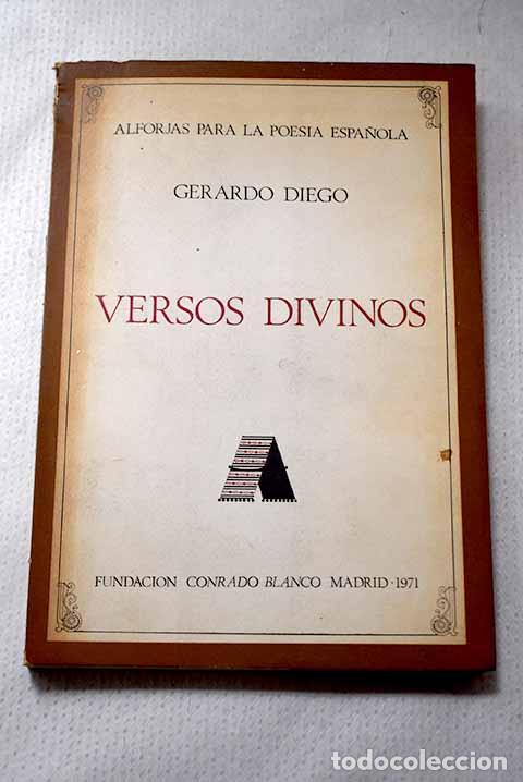 B&uuml;cher: Versos divinos: Diego, Gerardo.- Diego, Gerardo