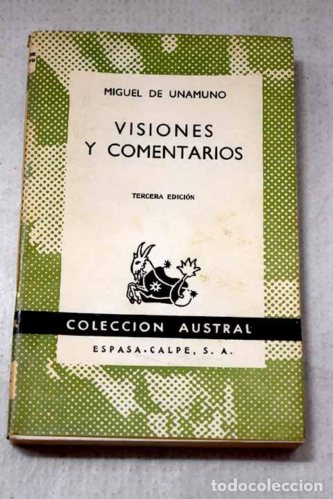 Libros: Visiones y comentarios.- Unamuno, Miguel de