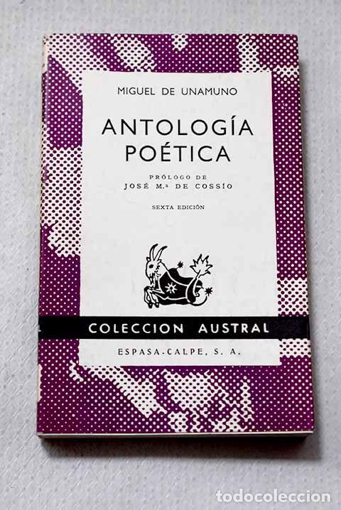Libros: Antolog&iacute;a po&eacute;tica: Unamuno, Miguel de.- Unamuno, Miguel de