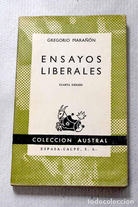 Libros: Ensayos liberales: Mara&ntilde;&oacute;n, Gregorio.- Mara&ntilde;&oacute;n, Gregorio