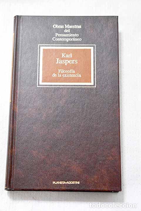 Libros: Filosof&iacute;a de la existencia.- Jaspers, Karl