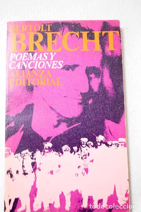 Libros: Poemas y canciones: Brecht, Bertolt.- Brecht, Bertolt