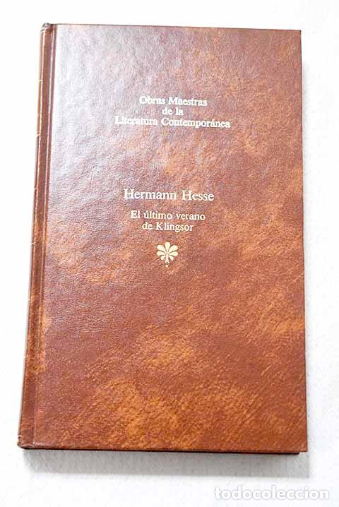 books: El &uacute;ltimo verano de Klingsor.- Hesse, Hermann