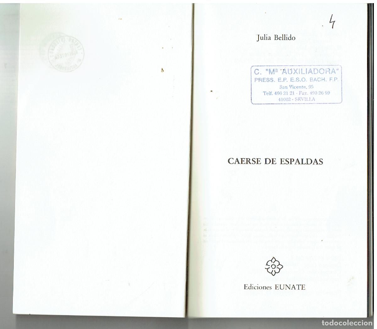 Libros: CAERSE DE ESPALDA. LA EXPERIENCIA DE PABLO DE TARSO. EDC. EUNATE, 1995. (ST/PR5) - Foto 2