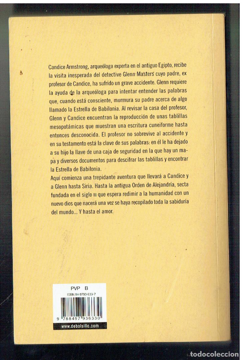 Libros: BARBARA WOOD. LA ESTRELLA DE BABILONIA. DEBOLSILLO, 2004.(ST/PR5) - Foto 2