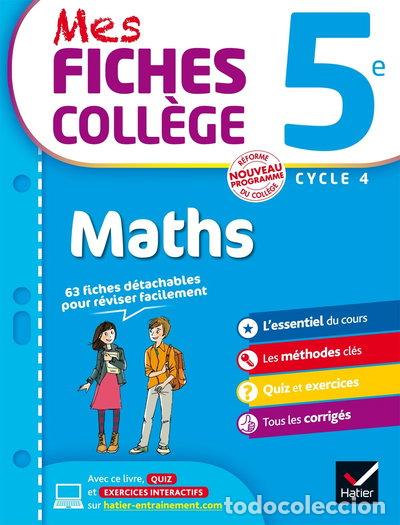 Libros: Mes fiches coll&egrave;ge Maths 5e- 9782218997884