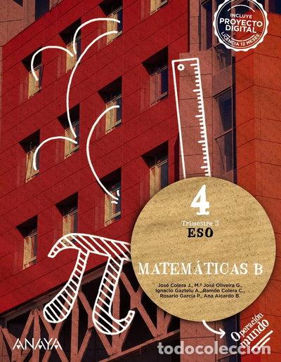 Libros: Matem&aacute;ticas B 4- 9788414324998