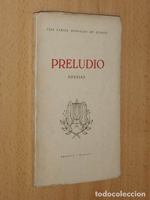 Livros em segunda m&atilde;o: PRELUDIO - POES&Iacute;AS - Larios Bernaldo de Quir&oacute;s, Luis