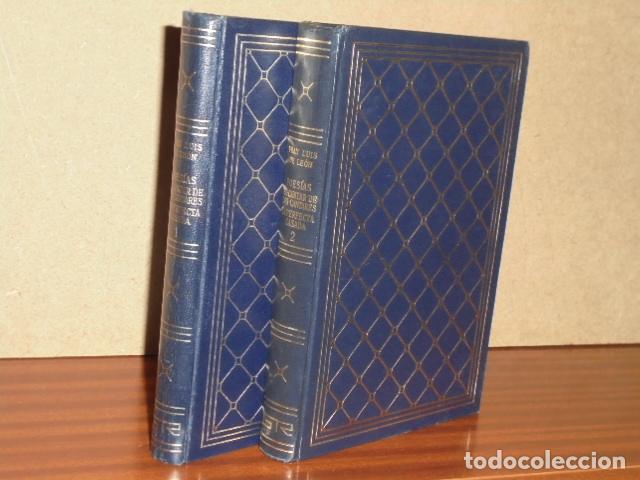 Libri di seconda mano: POES&Iacute;AS - EL CANTAR DE LOS CANTARES - LA PERFECTA CASADA (Dos tomos) - Le&oacute;n, Fray Luis de