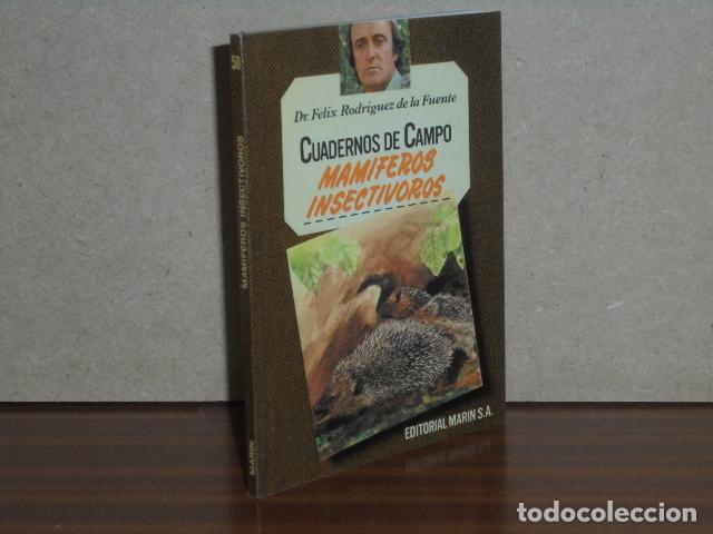 Libros: CUADERNOS DE CAMPO 58 - MAM&Iacute;FEROS INSECT&Iacute;VOROS - Rodr&iacute;guez de la Fuente, F&eacute;lix