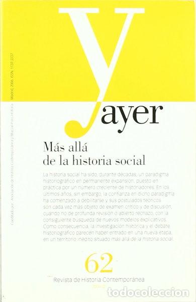 Libros: M&aacute;s all&aacute; de la historia social- 9788496467323