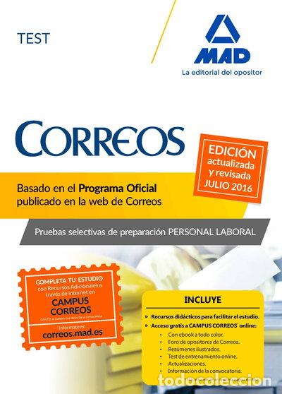 books: Personal Laboral de Correos y Tel&eacute;grafos. Test- 9788490936610