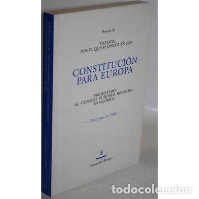 Libros: Constituci&oacute;n para Europa- 9789278401672