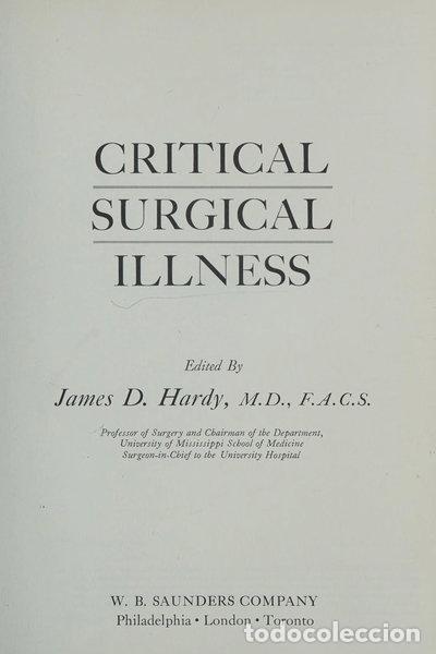 Libros: Critical Surgical Illness- 9780721645100