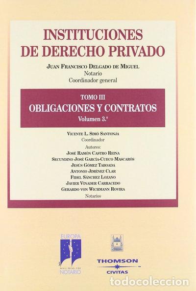 Livres: Obligaciones y Contratos. Tomo III volumen 3&ordm;- 9788447019892