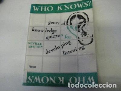Libros: Who Knows?- 9780175558940