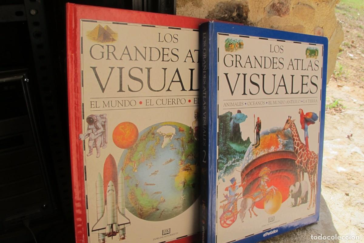 Libros: LOS GRANDES ATLAS VISUALES. 1 Y 2 EL PERIODICO EL MUNDO EL CUERPO EL ESPACIO ANIMALES OCEANOS TIERRA