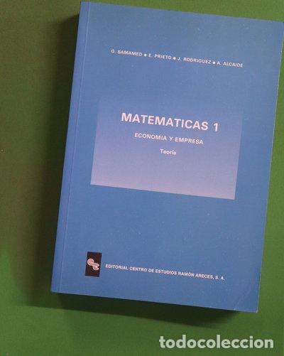 Libros: Matem&aacute;ticas 1. Econom&iacute;a y empresa- 9788485942664